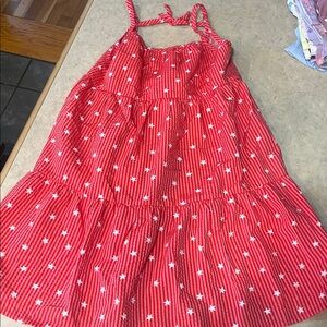 Cat & Jack Red and White Star Dress